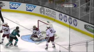 Daniel Winnik goal Phoenix Coyotes vs San Jose Sharks 24 Mar 2012 NHL Hockey [upl. by Philander848]