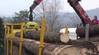 Ranchers amovibles pour semiremorque plateau chargement grumes [upl. by Stevena]