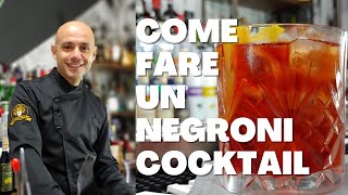 🍊 Negroni Cocktail come si prepara e storia del drink da aperitivo 🍊 [upl. by Ziegler167]