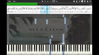 FallsGabriels Oboe  The Mission Medley Piano Tutorial [upl. by Nossah764]