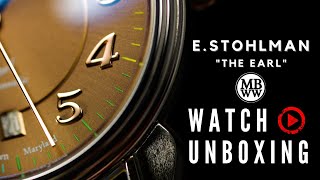 E Stohlman the Earl chocolate dial luxury automatic watch unboxing [upl. by Anabel]