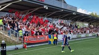 Sandvikens IF Västra Flanken supporters I 40 derbyet mot Gefle 03082024 [upl. by Secrest910]