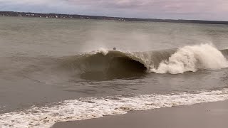 There’s Surf In Estonia  Tallinn Shorebreak Barrels Bodyboarding [upl. by Peirsen]