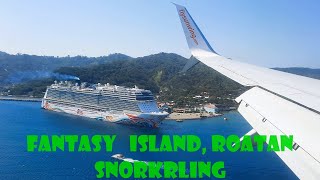 Shark Spectacular snorkeling at Fantasy Island Roatan [upl. by Phonsa]