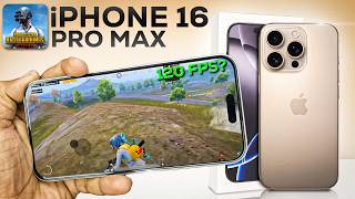 iPhone 16 Pro Max 120 FPS PUBG Test with FPS 🔥 [upl. by Anthea]