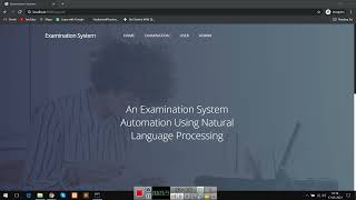 An Examination System Automation Using Natural LanguageProcessing [upl. by Yblek]