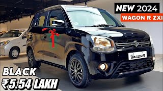 WAGON R Updated ZXI PLUS 2024 Black Colour Top Model ₹6 Lakh Maruti Suzuki Wagonr Review [upl. by Nevar]