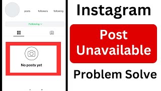 How To Fix Instagram Post Unavailable [upl. by Enrol660]