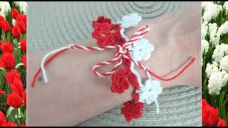 Bratara  Martisor varianta 1 cu flori [upl. by Nedyarb294]