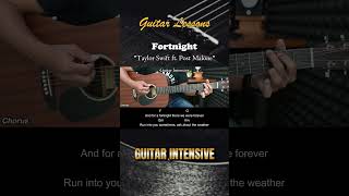 Fortnight  Taylor Swift feat Post Malone  EASY Guitar Lessons chordgitar tutorialgitar [upl. by Erdnassac740]