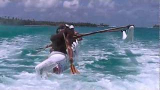 Outrigger Canoe play time Tamarii Maupiti Vaa [upl. by Eliason]