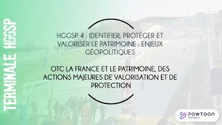 TERMINALE HGGSP La France et le patrimoine des actions majeures de valorisation et de protection [upl. by Zehc]