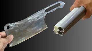 Dont throw away your PVC pipes I will show you how to make a knife handle out of PVC [upl. by Orji]