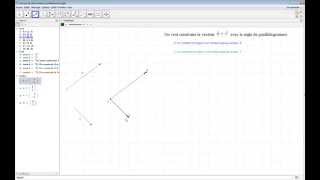Somme de deux vecteurs avec la règle du parallélogramme [upl. by Abdul]