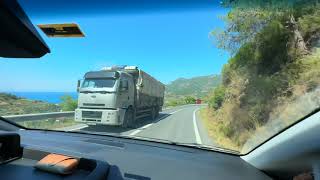 Road from Mersin to Alanya Overview of Gazipasa Mahmutlar Alanya [upl. by Carmena]