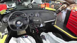 Alcantara dashboard Alfa 4C timelapse  resultaat [upl. by Fidela159]