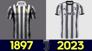 Levoluzione della divisa da calcio della Juventus 202223  Tutte le maglie Juventus nella storia [upl. by Keary]