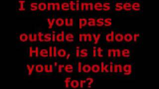 LIONEL RICHIE  HELLO LYRICS [upl. by Alimac]