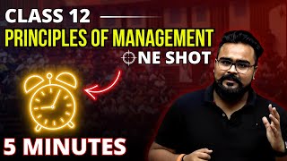 PRINCIPLES OF MANAGEMENT class 12 Business studies ONE SHOT  chapter 2  Gaurav Jain [upl. by Aikyn]