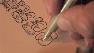 Dr Mark Van Stone  How Maya Hieroglyphs are written  Demonstration [upl. by Dygert]