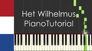 Het Wilhelmus the Netherlands national anthem  Piano Tutorial [upl. by Einnalem807]