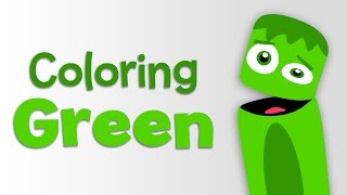 Alligators Lizards and Leaves  Green  Learn the Colors  Color Crew  BabyFirst TV [upl. by Eidnalem]