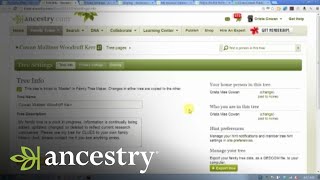 Ancestrycom Online Family Trees Privacy and Sharing  Ancestry [upl. by Yvel446]