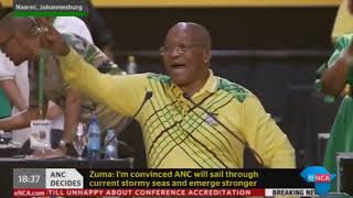 President Jacob Zuma sings Inde lendlela esiyihambayo for the very last time [upl. by Andromeda]