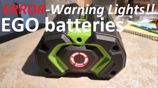 EGO Battery Error Warning Lights [upl. by Kile]