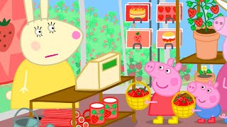 Picking Strawberries At The Strawberry Farm 🍓  Peppa Pig Official Full Episodes [upl. by Tepper]