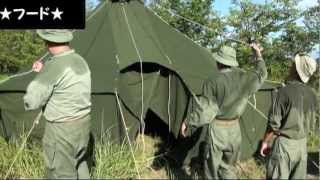 TENT FIRERESISTANT PYRAMIDAL M1934 OLIVE DRAB Stock No 24T320 [upl. by Lindi117]