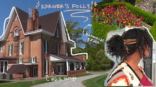 exploring korners folly botanical garden visiting kernersville nc [upl. by Nemzzaj]