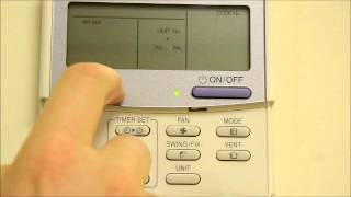 Set Auto Restart on a Toshiba hard wired remote [upl. by Wurster]