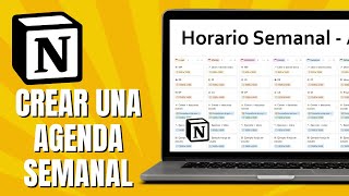 Cómo CREAR UNA AGENDA SEMANAL En NOTION [upl. by Lednek]