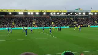 Josh Sargent goal 39th min for Norwich City v Cardiff City 170224 Championship [upl. by Annaed]