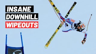 The Top 5 Worst Downhill Alpine Skiing Crashes [upl. by Clarie]