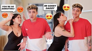 STARTING AN ARGUMENT WITH MY BOYFRIEND THEN CALLING HIM DADDY [upl. by Romilly736]