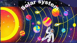 Solar system Our solar family About astronaut kidsvideo trending viral [upl. by Yruy826]