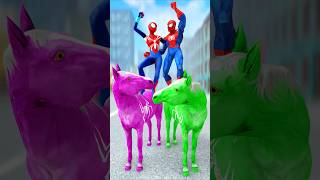 SpiderMan rides horse to chase imposter  SpiderMan looks to the future gta gtav spiderman [upl. by Nylzaj488]