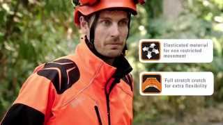 STIHL XFLEX Pants  Better chainsaw protection [upl. by Etnecniv]