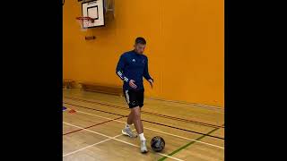 Side foot pass skill in football [upl. by Levitan]