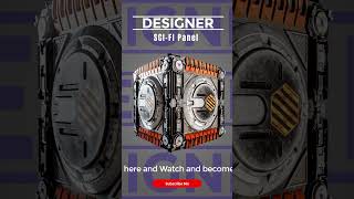 how to create scifi panel in substance designer substance3d substancedesigner [upl. by Tewfik]