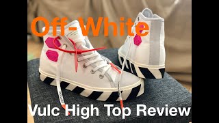 OffWhite Vulcanized High Top Shoe Review [upl. by Sivehc]