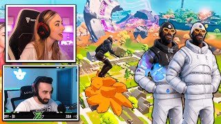 Streamers Play With Moncler Skins Fortnite  Moncler Skins Gameplay Fortnite [upl. by Adne]