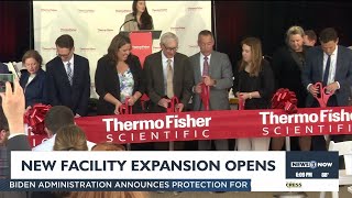 Thermo Fisher cuts ribbon on Middleton expansion [upl. by Adnyl]