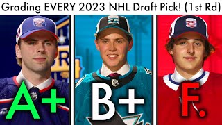 Grading EVERY First Round 2023 NHL Draft Pick Top NHL ProspectsConnor Bedard Blackhawks Rankings [upl. by Dnallor320]