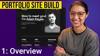 Building a portfolio website with HTML amp CSS  Part 1 [upl. by Eelasor157]