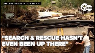 quotIts emotionalquot Small North Carolina community devastated by flood damage after Hurricane Helene [upl. by Halfdan952]