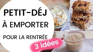 3 petitsdéjeuners à emporter SAINS🍒 amp RAPIDES🕓  Milena amp Co [upl. by Dry]