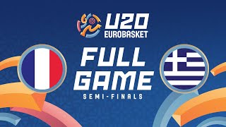 SemiFinals  France v Greece  Full Basketball Game  FIBA U20 EuroBasket 2024 [upl. by Atcliffe]